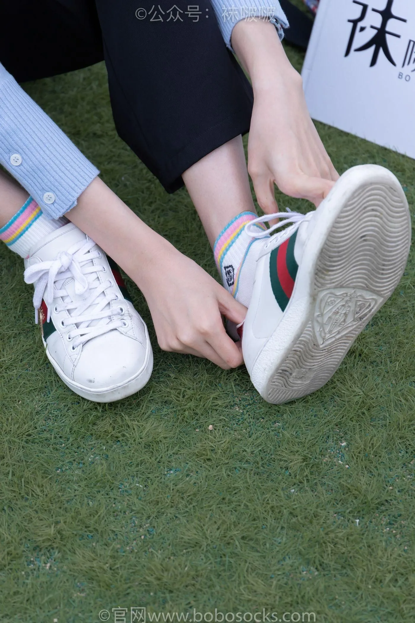 [BoBoSocks袜啵啵]NO.021 泡芙-板鞋、白棉袜、裸足 [131P]插图8